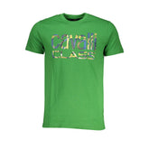 Cavalli Class Green Cotton T-Shirt -   -  Cavalli Class.